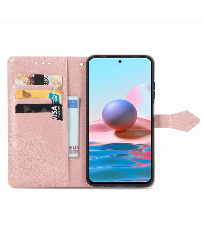 Housse Xiaomi Redmi Note 10 Mandala Porte Cartes