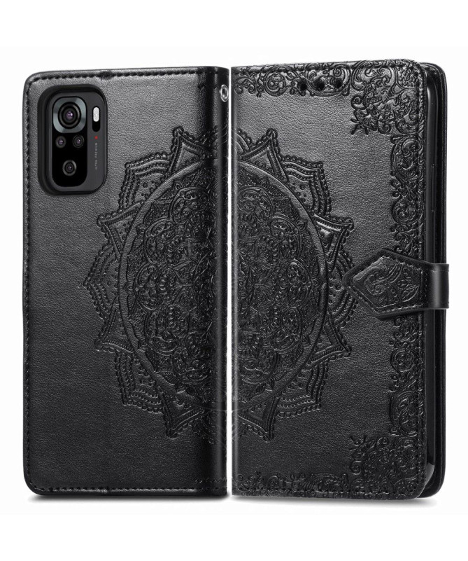 Housse Xiaomi Redmi Note 10 Mandala Porte Cartes