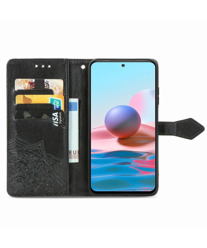 Housse Xiaomi Redmi Note 10 Mandala Porte Cartes