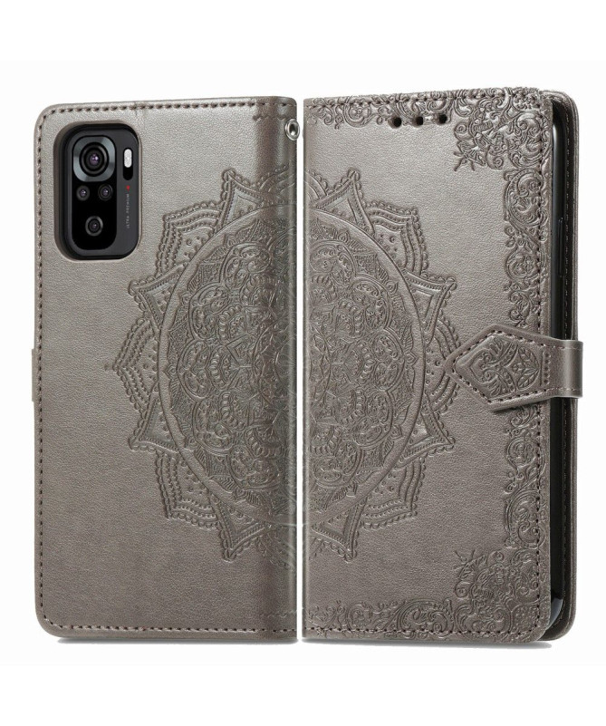 Housse Xiaomi Redmi Note 10 Mandala Porte Cartes