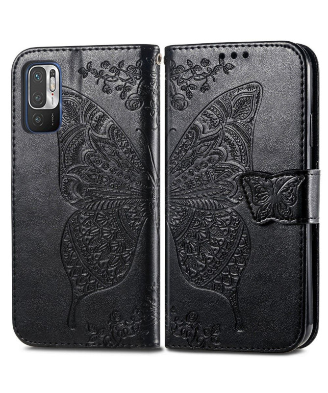 Housse Xiaomi Redmi Note 10 5G / Poco M3 Pro Papillon Relief