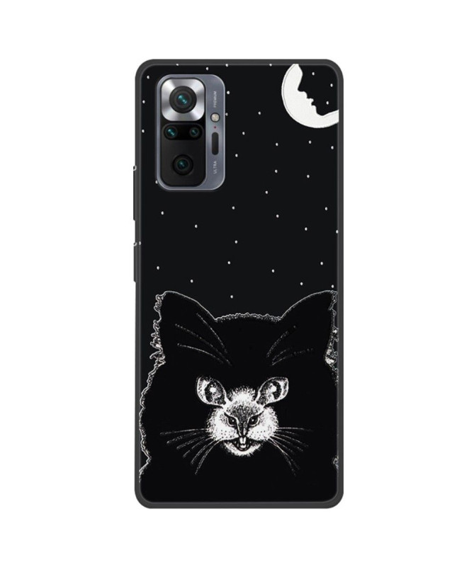 Coque Xiaomi Redmi Note 10 Pro Silicone - Black Cat