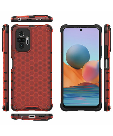 Coque Xiaomi Redmi Note 10 Pro Design Nid d'abeille Rouge - photo 9