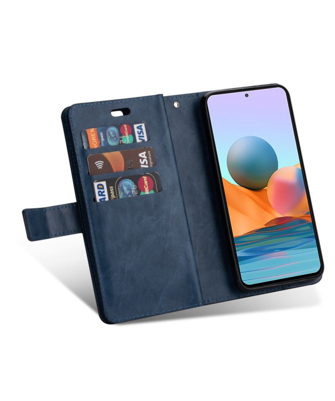 Housse Xiaomi Redmi Note 10 Pro Portefeuille Simili Cuir à Lanière