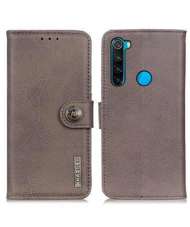 Housse Xiaomi Redmi Note 8 2021 KHAZNEH Effet Cuir Porte Cartes