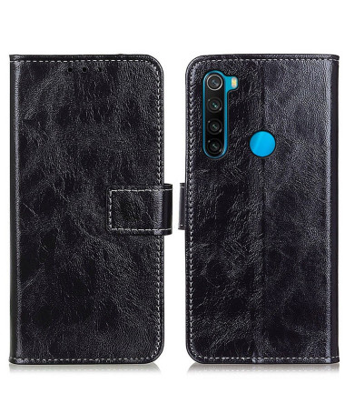 Housse Xiaomi Redmi Note 8 2021 effet cuir luxueux coutures