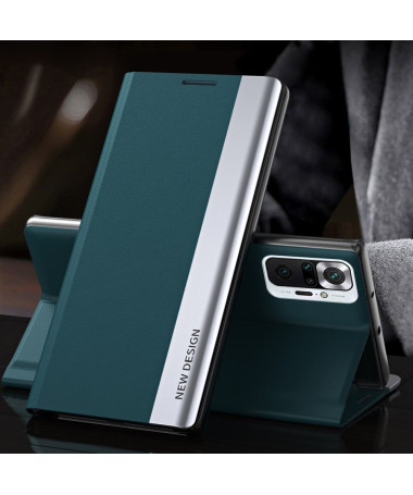 Etui Xiaomi Redmi Note 10 Pro Business effet cuir Magnet Vert foncé - photo 14
