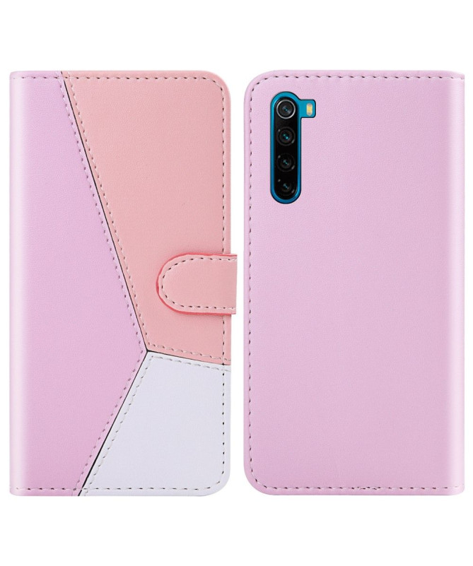 Housse Xiaomi Redmi Note 8 2021 Simili Cuir Tricolore