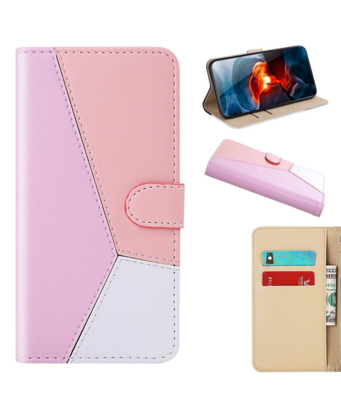 Housse Xiaomi Redmi Note 8 2021 Simili Cuir Tricolore