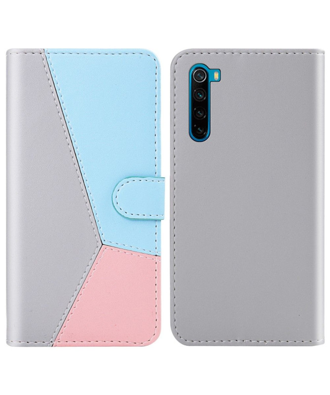 Housse Xiaomi Redmi Note 8 2021 Simili Cuir Tricolore