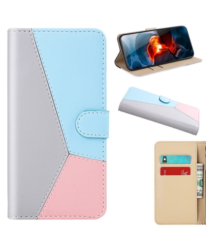 Housse Xiaomi Redmi Note 8 2021 Simili Cuir Tricolore