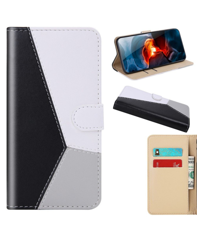 Housse Xiaomi Redmi Note 8 2021 Simili Cuir Tricolore