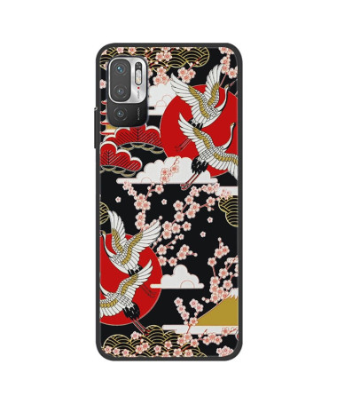 Coque Xiaomi Redmi Note 10 5G / Poco M3 Pro Grues Fleurs