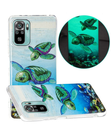 Coque Xiaomi Redmi Note 10 / Note 10s / Poco M5s Fluorescente Tortues