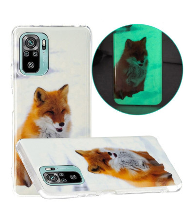 Coque Xiaomi Redmi Note 10 / Note 10s / Poco M5s Fluorescente Renard roux