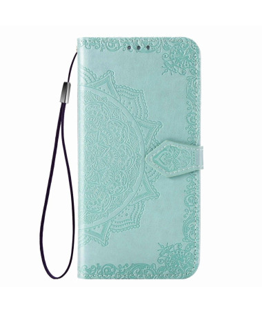 Housse Xiaomi Redmi Note 8 2021 / 2019 Mandala relief en simili cuir