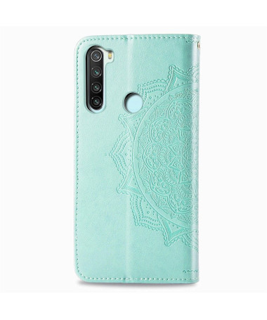 Housse Xiaomi Redmi Note 8 2021 / 2019 Mandala relief en simili cuir