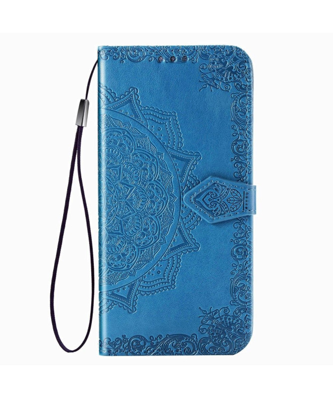 Housse Xiaomi Redmi Note 8 2021 / 2019 Mandala relief en simili cuir