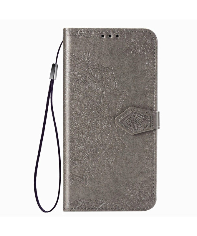 Housse Xiaomi Redmi Note 8 2021 / 2019 Mandala relief en simili cuir