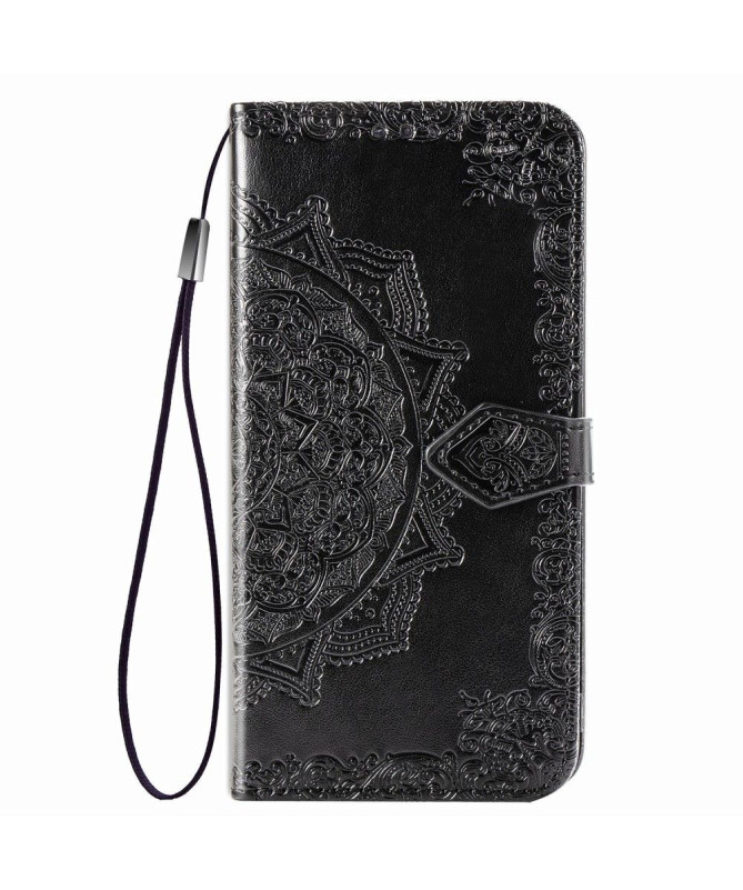 Housse Xiaomi Redmi Note 8 2021 / 2019 Mandala relief en simili cuir