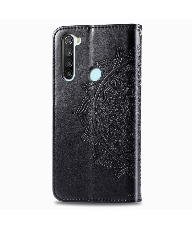 Housse Xiaomi Redmi Note 8 2021 / 2019 Mandala relief en simili cuir