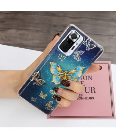 Coque Xiaomi Redmi Note 10 Pro Papillons Scintillants