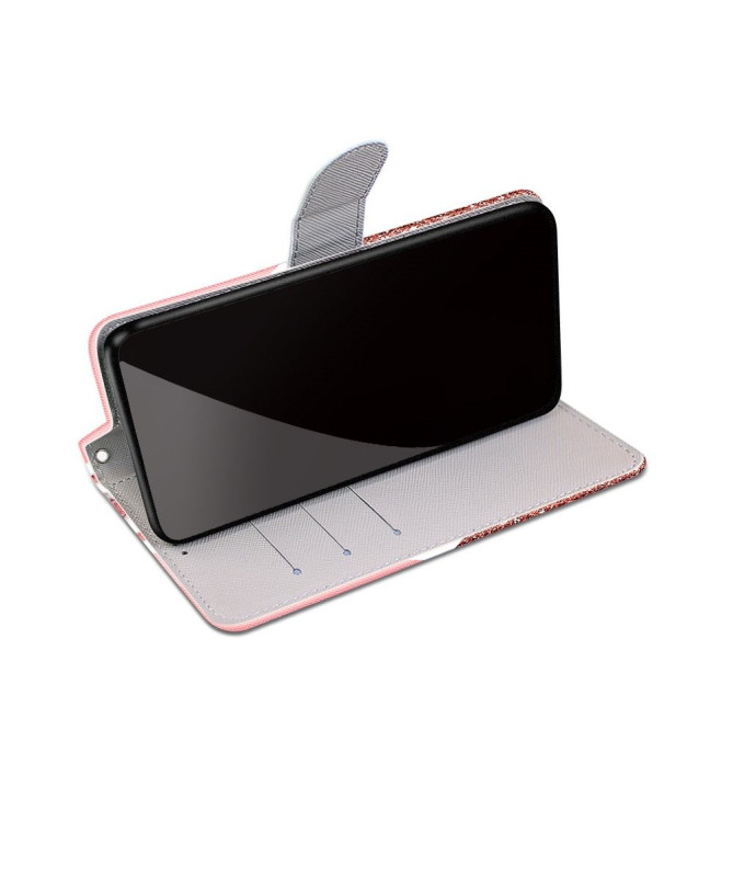 Housse Xiaomi Redmi 10 marbre paillettes