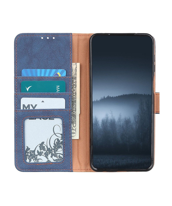 Housse Xiaomi Redmi 10 effet cuir rétro KHAZNEH