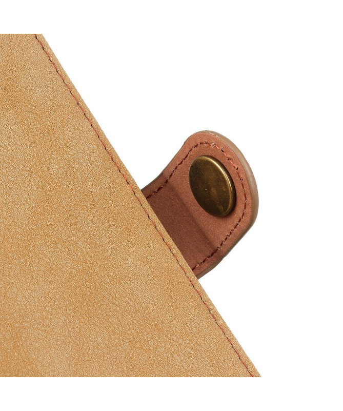 Housse Xiaomi Redmi 10 effet cuir rétro KHAZNEH