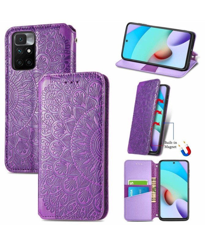 Housse Xiaomi Redmi 10 Flip Chic Mandala