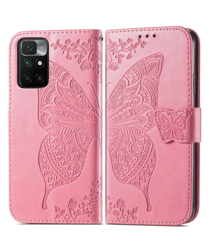 Housse Xiaomi Redmi 10 Papillon Relief