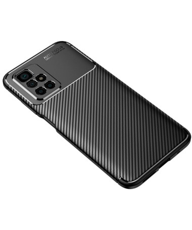 Coque Xiaomi Redmi 10 style fibre de carbone