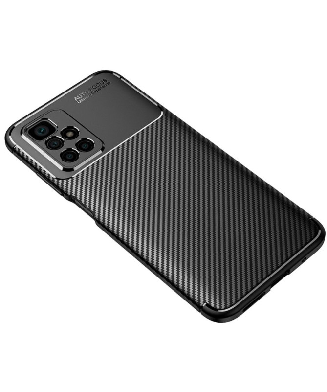 Coque Xiaomi Redmi 10 style fibre de carbone