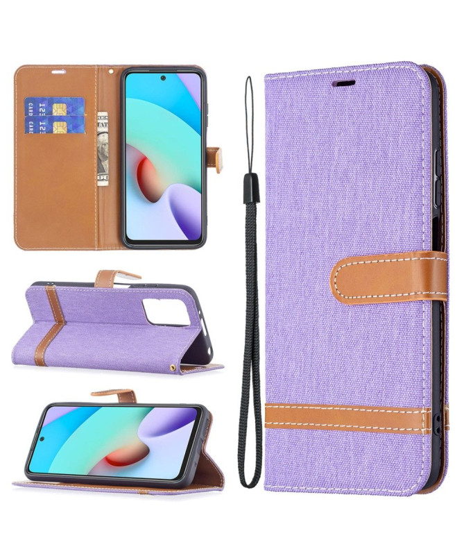 Housse Xiaomi Redmi 10 revêtement tissu