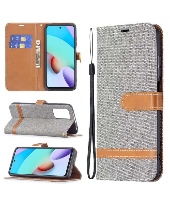Housse Xiaomi Redmi 10 revêtement tissu