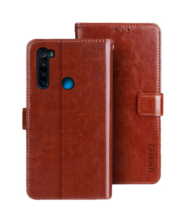 Housse Xiaomi Redmi Note 8 2021 / 2019 IDEWEI Folio Effet Cuir