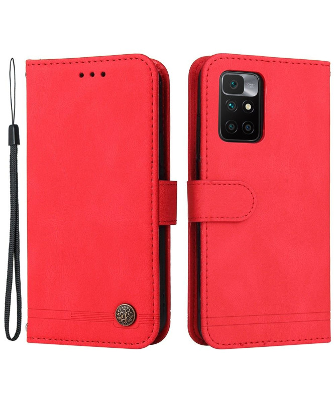Housse Xiaomi Redmi 10 Retro Style avec rivet