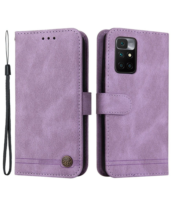 Housse Xiaomi Redmi 10 Retro Style avec rivet