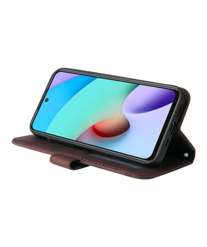 Housse Xiaomi Redmi 10 Retro Style avec rivet