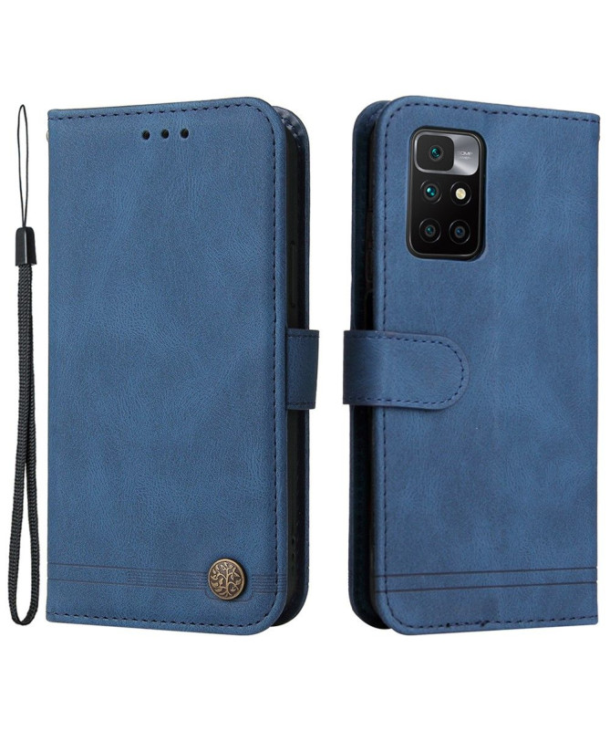 Housse Xiaomi Redmi 10 Retro Style avec rivet