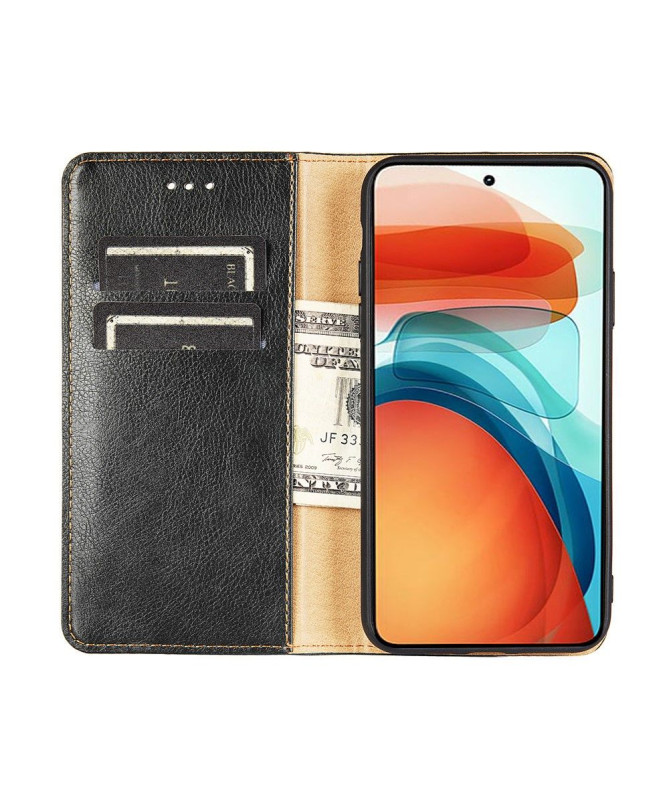 Flip cover Xiaomi Redmi 10 PURE simili cuir