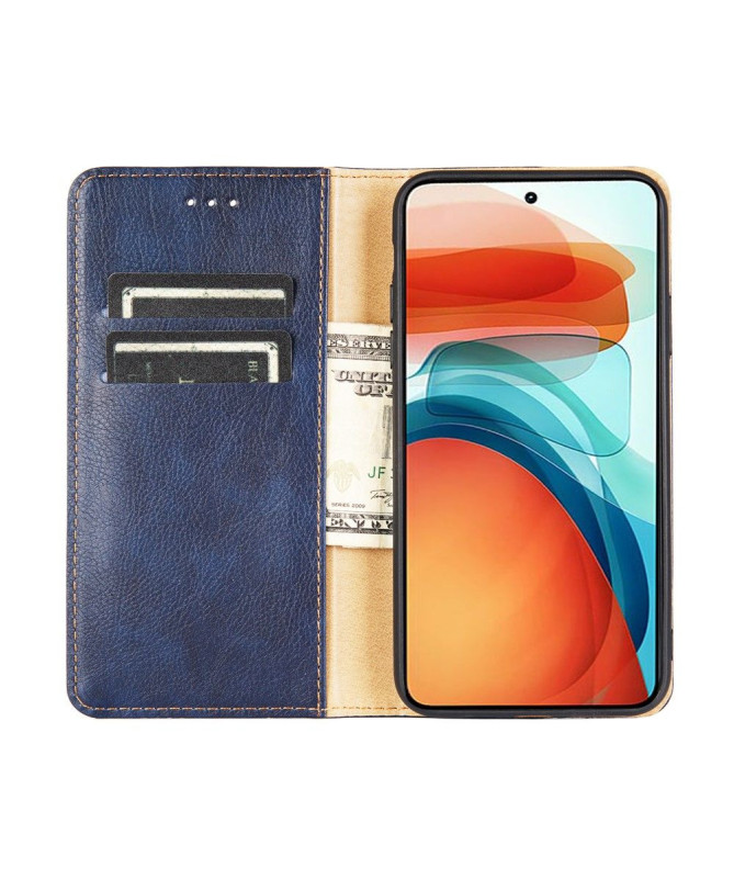 Flip cover Xiaomi Redmi 10 PURE simili cuir