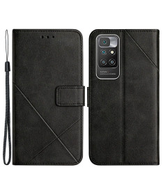 Housse Xiaomi Redmi 10 simili cuir X Lines