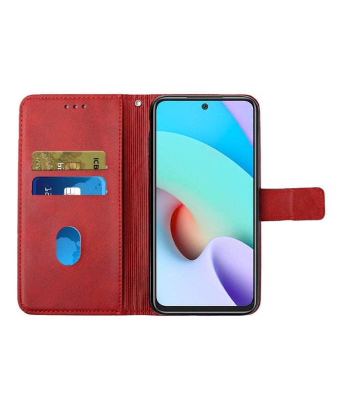 Housse Xiaomi Redmi 10 simili cuir X Lines