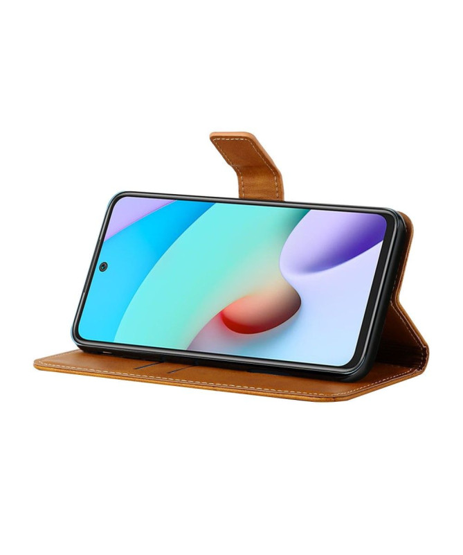 Housse Xiaomi Redmi 10 simili cuir X Lines