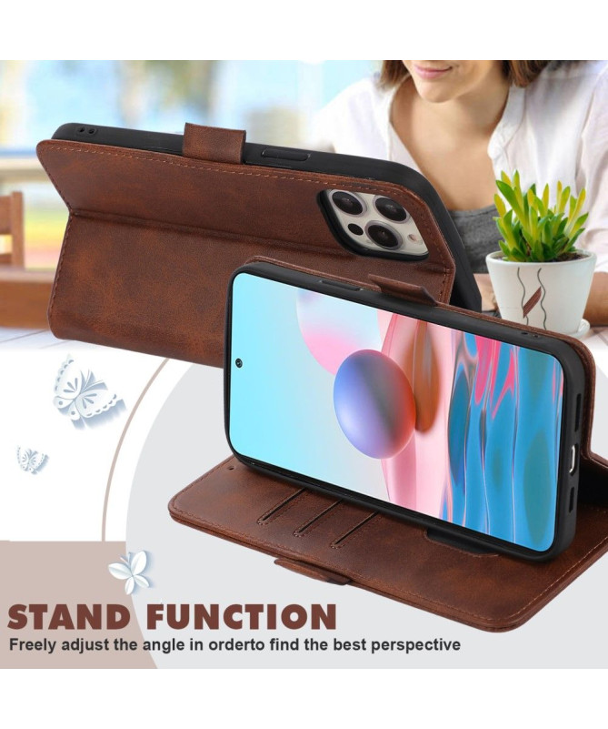 Housse Xiaomi Redmi 10 illustration chat effet cuir