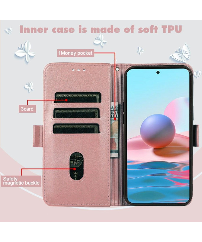 Housse Xiaomi Redmi 10 illustration chat effet cuir