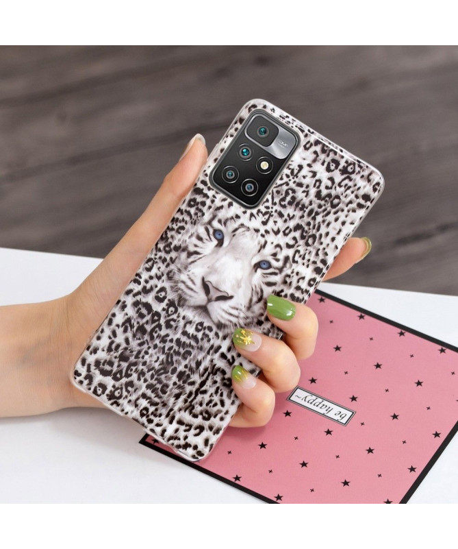 Coque Xiaomi Redmi 10 Luminous Panthère des neiges