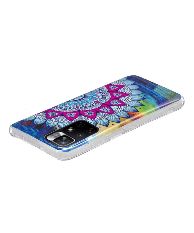 Coque Xiaomi Redmi Note 11 Pro Plus 5G Fluorescente Mandala Coloré