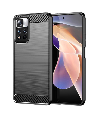 Coque Xiaomi Redmi Note 11 Pro Plus 5G effet brossé silicone